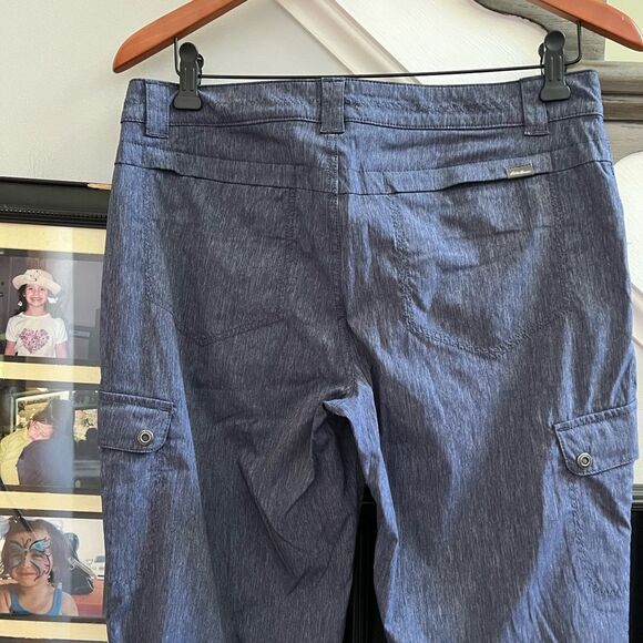 Eddie Bauer Horizon Blue Cargo Capri Athletic Pants sz 8 NWOT - Picture 6 of 9
